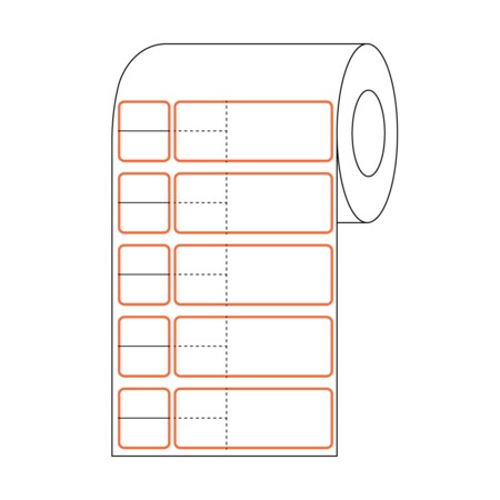 Nevs Misys / Sunquest - Multi Set Label MSL - Perf-Cut 1 3 x 4 3, PK4 CB-SUN-7-ORG